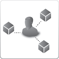 Connect and view related cases icon